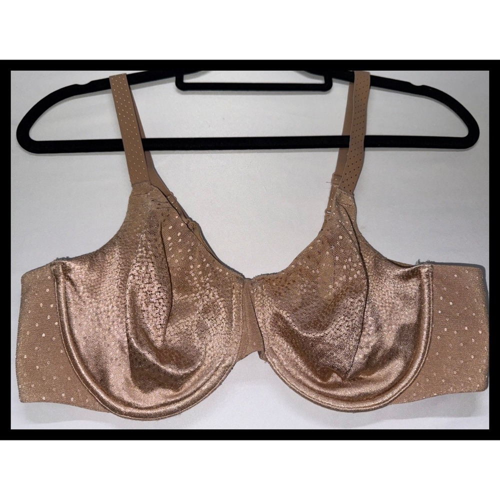 Wacoal Underwire Bra Womens 38C Tan Lace Lingerie 855303